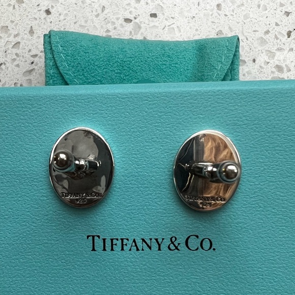 NEW Tiffany & Co. Sterling Silver Cuff Links - Picture 6 of 6